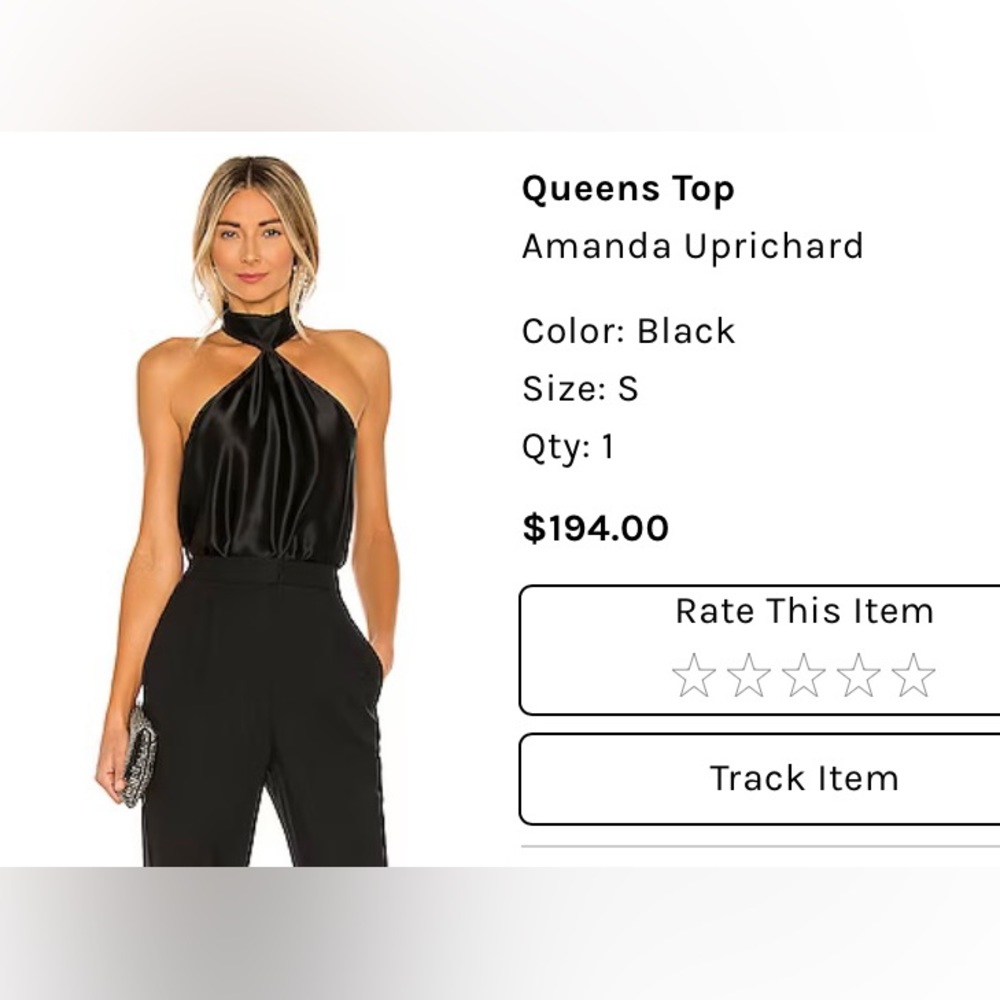 Queens Black top Amanda Uprichard